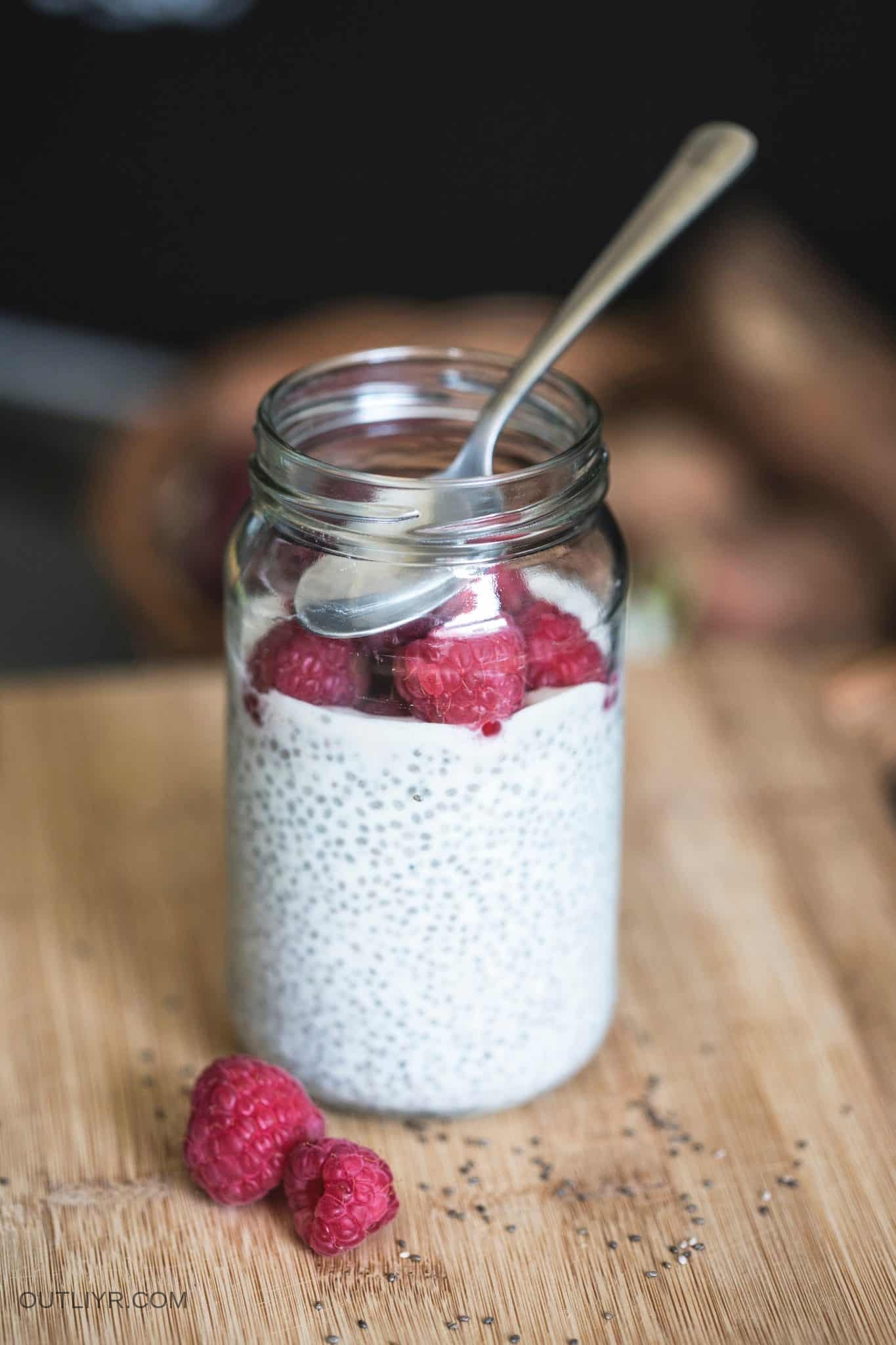 Chia forming gelatinous structured water